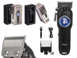 ARGON Machine à couper les cheveux LCD 2000mAh USB C - Noir