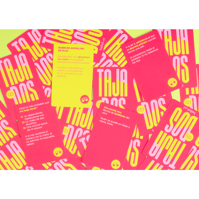 HELLOFUN! Juego Tajados - Jeu de société en espagnol pour adultes - +18 ans - 2 joueurs - Ambiance amusant et intime pour couple
