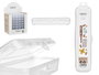 Kipit Estuche Multiuso Botiquin Transparent 6.2 x 25 x 4.3 cm Plastique (Set de 48)