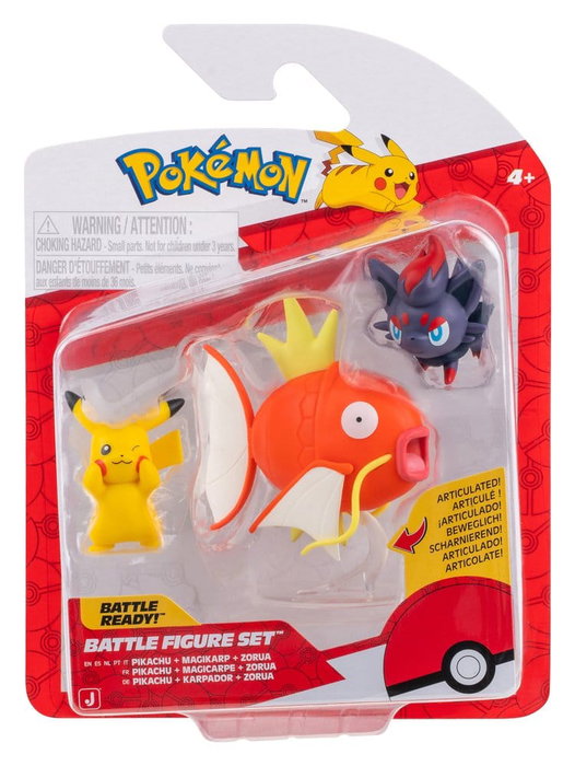 Jazwares Pokémon Battle Figure assortiment (4) packs de 3 figurines ver. 25