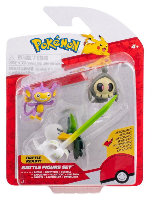Jazwares Pokémon Battle Figure assortiment (4) packs de 3 figurines ver. 25