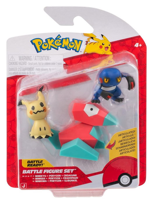 Jazwares Pokémon Battle Figure assortiment (4) packs de 3 figurines ver. 25