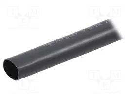 HELLERMANNTYTON Tuyau thermorétractile avec colle 33mm 1,22m noir