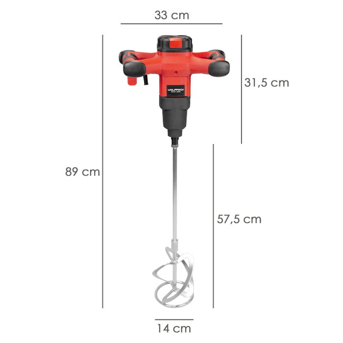 WOLFPACK LINEA PROFESIONAL Mélangeur Électrique 1800W 2 Vitesses