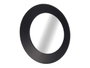 Giftdecor Miroir Rond Noir 60 cm Cristal et Métal