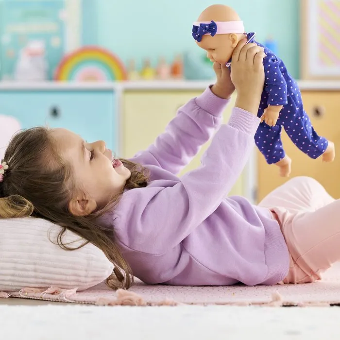 Corolle Poupon Bébé Calin Capucine Ourson - 30 cm - Corps souple, yeux dormeurs, senteur vanille - Pour enfants dès 18 mois