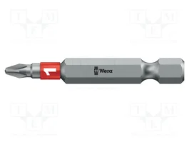WERA Embout de tournevis Phillips PH1 BiTorsion 1/4 de 50 mm
