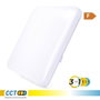 Edm Aplique LED carré extra-plat de surface 24W 3CCT 2490 lm 37x37x6,7 cm