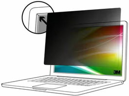 3M Bright Screen Privacy Filter Microsoft Surface Laptop 3 - Ecran 13,5 pouces 3:2, Noir - Filtre de confidentialité, réduction lumière bleue, angle de vue 60 degrés