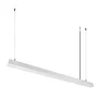 Lifud Luminiaire LED linéaire enlacable 120 cm 30W 3000Lm CCT (température de couleur réglable) 3000-6500K pour surface ou suspension, pour bureau, cuisine ou commerce