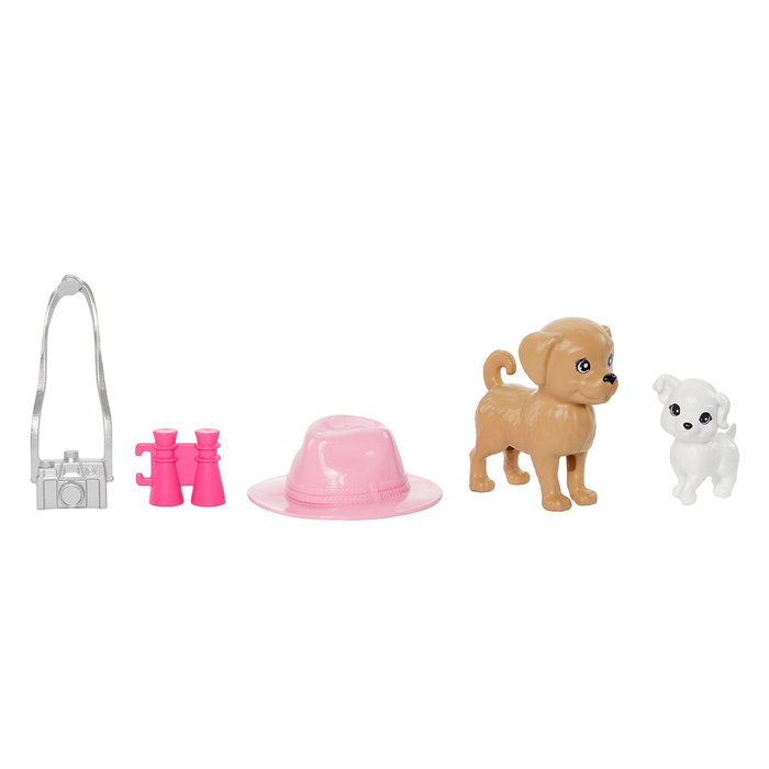 Barbie Stacie Al Rescate Pack 2 Sœurs Hrm09 Mattel Poupées avec Tenue d'Été et Accessoires, Jouet pour Enfants de 3 Ans et Plus