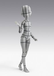 Tamashii Nations Body-chan Ken Sugimori Edition Wireframe Gris