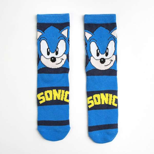 Cerdá - Pack de 3 chaussettes Sonic - Motif multicolore - Taille chaussure 35-38 - Taille vêtement unique - Dès 3 ans