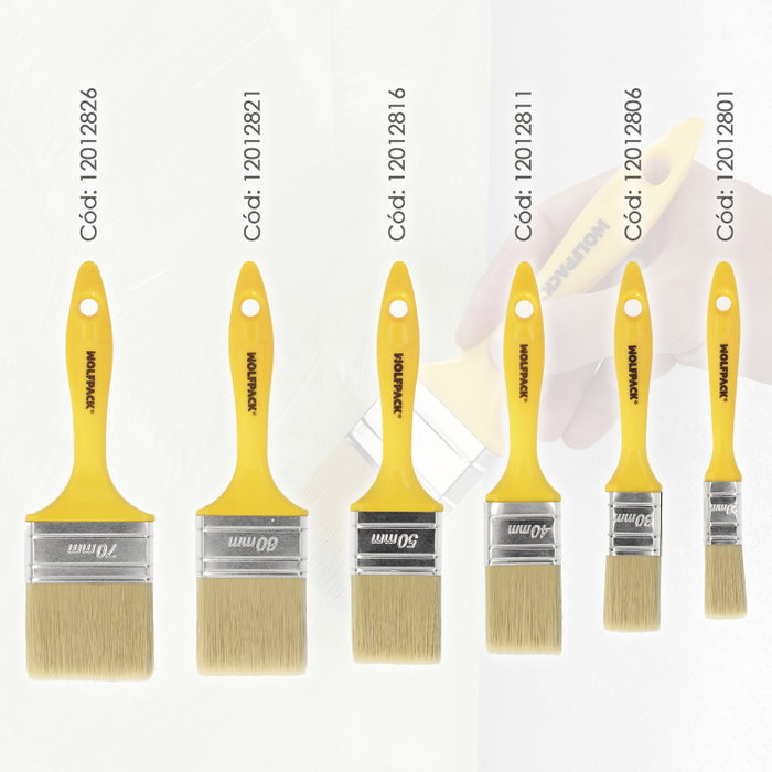 WOLFPACK LINEA PROFESIONAL Paletina Profesional Cerda Blanca 60 mm