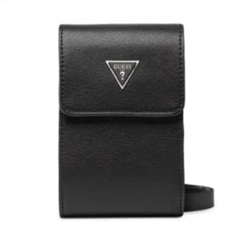 Guess Sac bandoulière en textile noir HMCERT