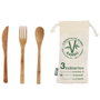 Cook Concept Ensemble de 3 Couverts en Bambou avec Sac de Transport