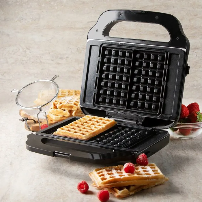 Domo Appareil croque-gaufre-gril 3 en 1 DO9291C