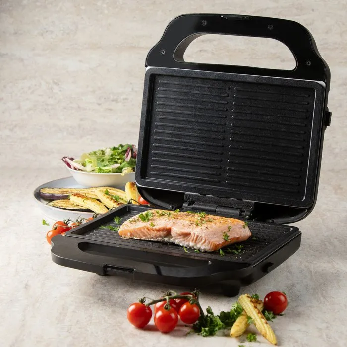 Domo Appareil croque-gaufre-gril 3 en 1 DO9291C