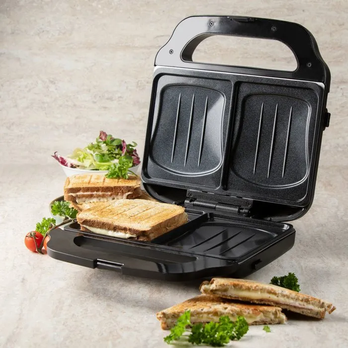 Domo Appareil croque-gaufre-gril 3 en 1 DO9291C