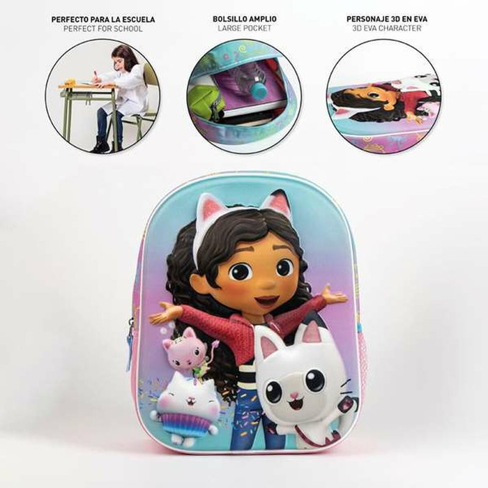 Cerdá Cartable 3D Gabby's Dollhouse Rose
