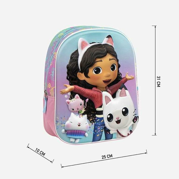 Cerdá Cartable 3D Gabby's Dollhouse Rose
