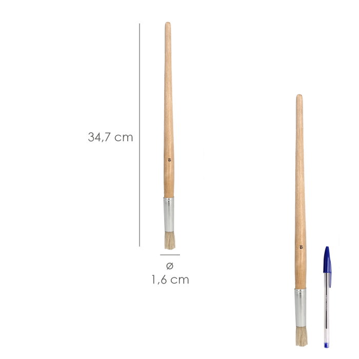 WOLFPACK LINEA PROFESIONAL Pinceau rond poils blancs Nº12 WOLFPACK LINEA PROFESIONAL Pinceau rond poils blancs Nº12