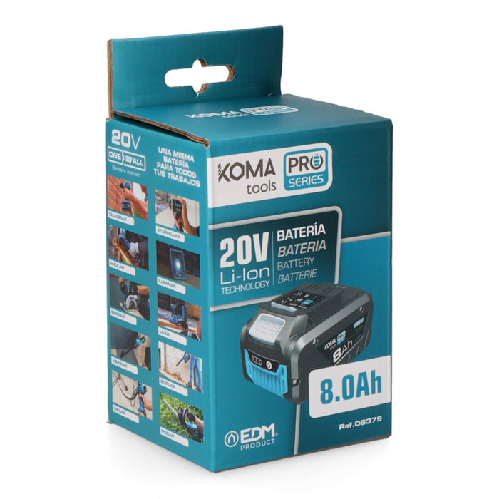 Koma Tools 20v-b8 Batterie Li-Ion 20 V 8.0 Ah 125 x 80 x 70 mm Pro Series