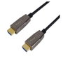 Equip 119453 Câble HDMI 2.1 Optique Actif 8K 48 Gbps Mâle-Mâle avec Connecteurs Dorés