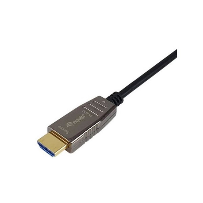Equip 119453 Câble HDMI 2.1 Optique Actif 8K 48 Gbps Mâle-Mâle avec Connecteurs Dorés Equip 119453 Câble HDMI 2.1 Optique Actif 8K 48 Gbps Mâle-Mâle avec Connecteurs Dorés