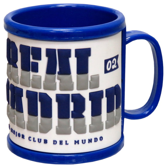 Real Madrid Rubber Tasse à café avec logo, hauteur 98 mm, longueur 104 mm, largeur 106 mm, poids 146 g Real Madrid Rubber Tasse à café avec logo, hauteur 98 mm, longueur 104 mm, largeur 106 mm, poids 146 g