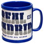 Real Madrid Rubber Tasse à café avec logo, hauteur 98 mm, longueur 104 mm, largeur 106 mm, poids 146 g