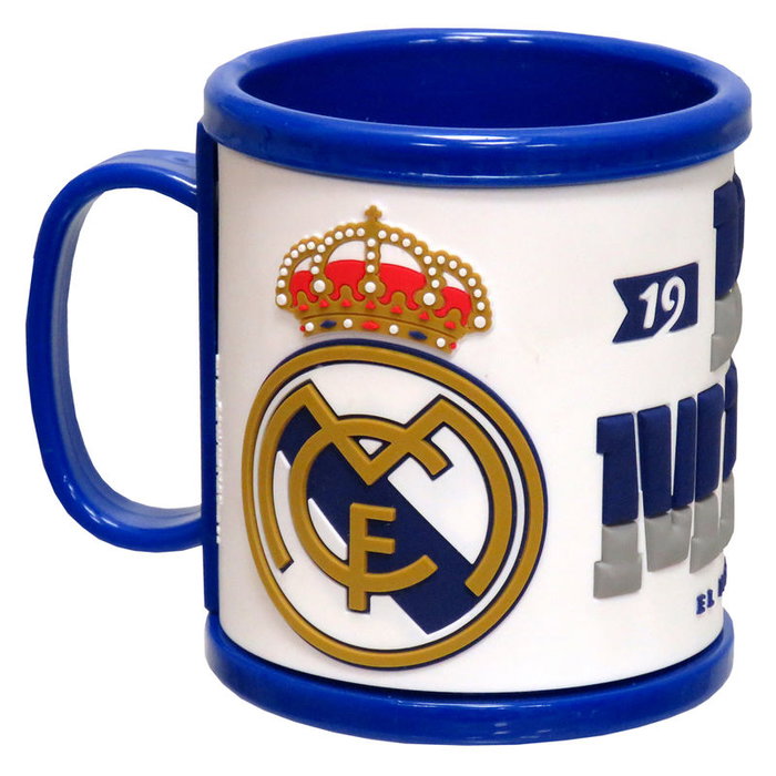 Real Madrid Rubber Tasse à café avec logo, hauteur 98 mm, longueur 104 mm, largeur 106 mm, poids 146 g Real Madrid Rubber Tasse à café avec logo, hauteur 98 mm, longueur 104 mm, largeur 106 mm, poids 146 g