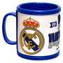 Real Madrid Rubber Tasse à café avec logo, hauteur 98 mm, longueur 104 mm, largeur 106 mm, poids 146 g
