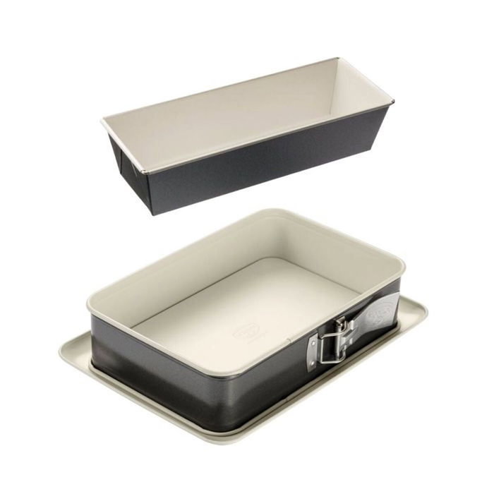 Dr. Oetker Ensemble de Moules Back Trend - 1 Moule à Cake 30 cm et 1 Moule Rectangulaire 28 x 18 cm Dr. Oetker Ensemble de Moules Back Trend - 1 Moule à Cake 30 cm et 1 Moule Rectangulaire 28 x 18 cm