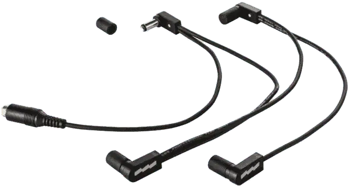 EBS Câble d'alimentation Split 4 lignes DC - Connecteurs plats 18/28/38/48 cm