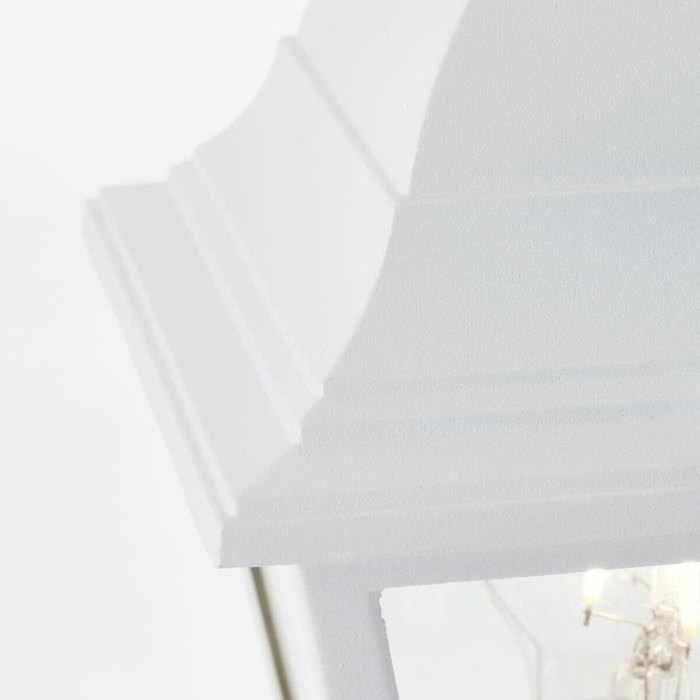 Brilliant Lampadaire extérieur NISSIE Blanc Métal et Verre E27 60W IP44 Brilliant Lampadaire extérieur NISSIE Blanc Métal et Verre E27 60W IP44