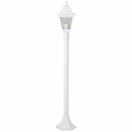 Brilliant Lampadaire extérieur NISSIE Blanc Métal et Verre E27 60W IP44