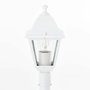 Brilliant Lampadaire extérieur NISSIE Blanc Métal et Verre E27 60W IP44
