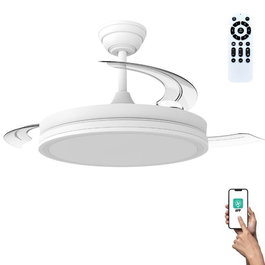 Ventilateur de Plafond CristalRecord 85-080-42-000 Blanc 60 W