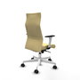 Piqueras Y Crespo Fauteuil Albacete, Simili-cuir Crème, Mécanisme Synchrone