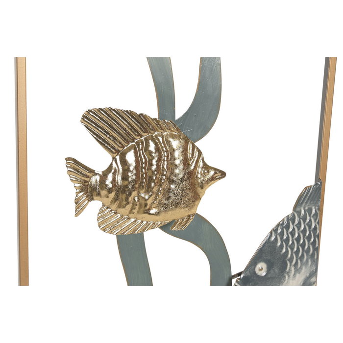 Home ESPRIT Décoration murale Méditerranéenne Bleu et Doré en Métal (3 Pièces) Home ESPRIT Décoration murale Méditerranéenne Bleu et Doré en Métal (3 Pièces)