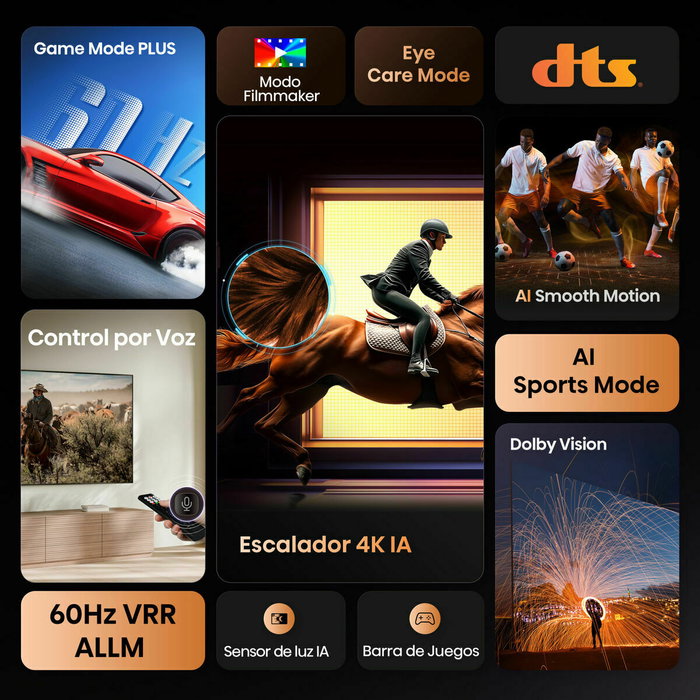 TV intelligente Hisense 55A6Q 55" 4K Ultra HD LED HDR D-LED