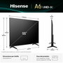 TV intelligente Hisense 55A6Q 55" 4K Ultra HD LED HDR D-LED
