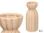 Giftdecor Jarrón Sahara Rayas Anchas Tierra Grd
