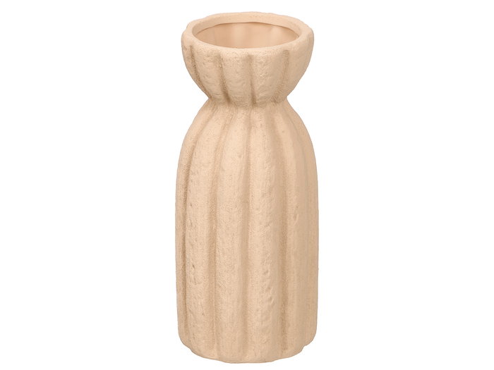 Giftdecor Jarrón Sahara Rayas Anchas Tierra Grd
