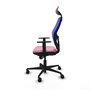 Piqueras y Crespo Chaise de Bureau Jorquera Rose et Bleu avec Appui-tête