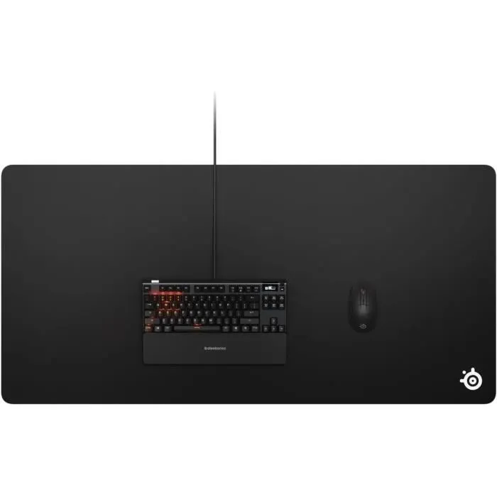 SteelSeries QCK 3XL - Tapis de souris gaming - Surface micro tissée - 1220 x 590 x 3 mm - Noir - Pour contrôle optimal et espace maximal SteelSeries QCK 3XL - Tapis de souris gaming - Surface micro tissée - 1220 x 590 x 3 mm - Noir - Pour contrôle optimal et espace maximal