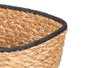 Giftdecor Cesto Rectangular avec Couvercle 24 x 18 x 8 cm Noir et Naturel Enea Papier (Set de 24)