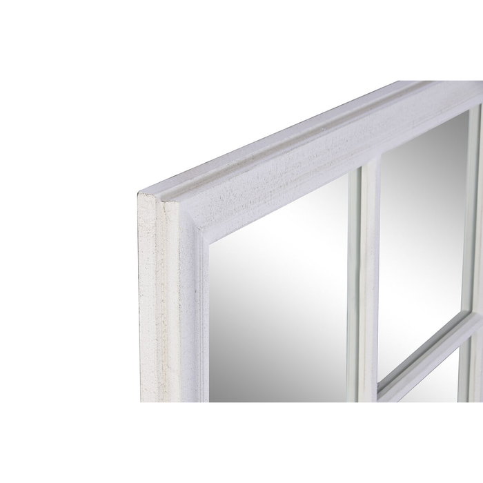 Home ESPRIT Miroir mural Fenêtre Blanc 90 x 3,5 x 120 cm