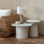 BigBuy Home Table Basse WILMA Blanc Bois MDF Ronde
